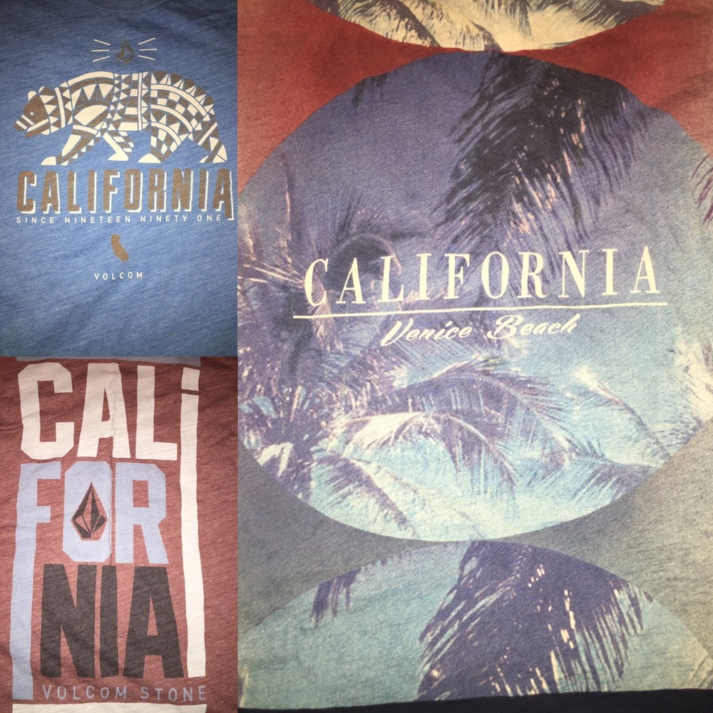 ☀️CALI SHIRT BUNDLE☀️ ‼️ 3 SHIRTS FOR $22‼️