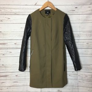 H&M Utility Green Coat Jacket H&M Utility Green Coat Jacket