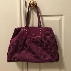 Coach Ashley Dotted OP Art Carryall