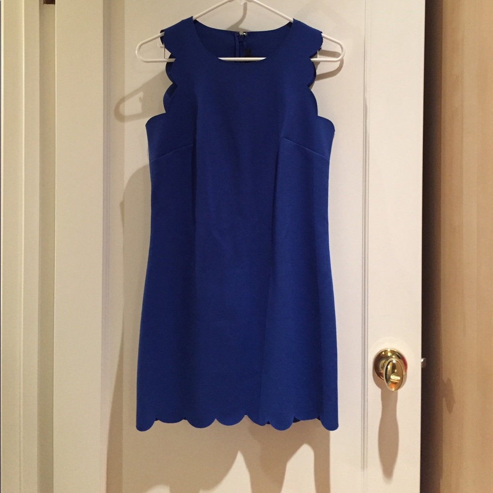 Jcrew scalloped dress