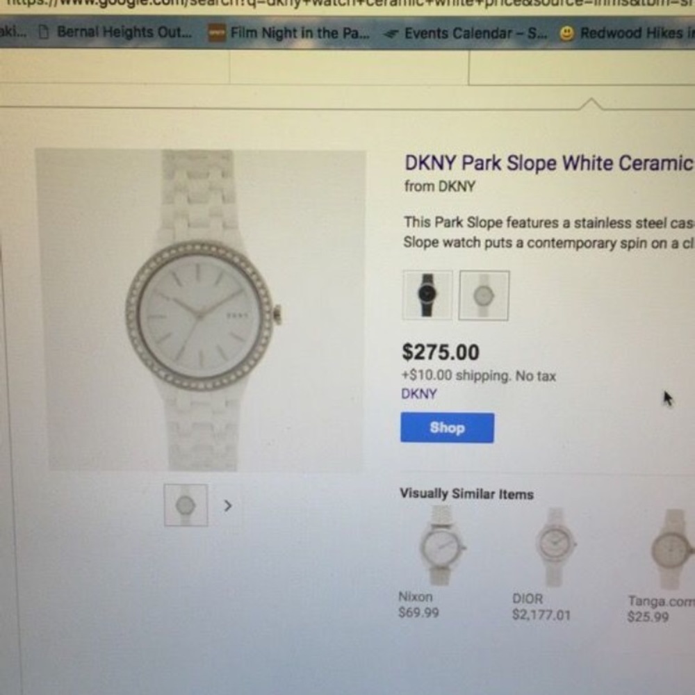DKNY Vintage Watch w/ 36 Diamonds 💎 - Picture 6 of 8