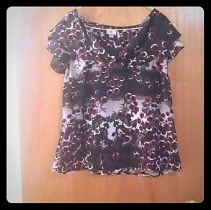 Silk short sleeve shirt