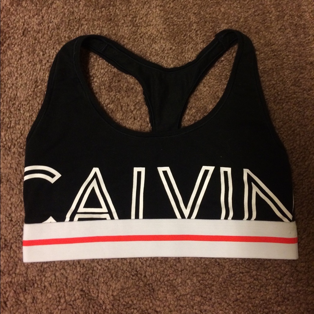 Calvin Klein black sports bra