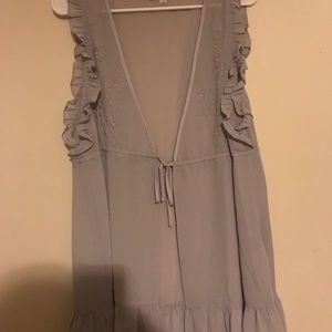 Honey Punch Gray blouse nwot