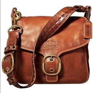 Whiskey Leather Coach Bleecker
