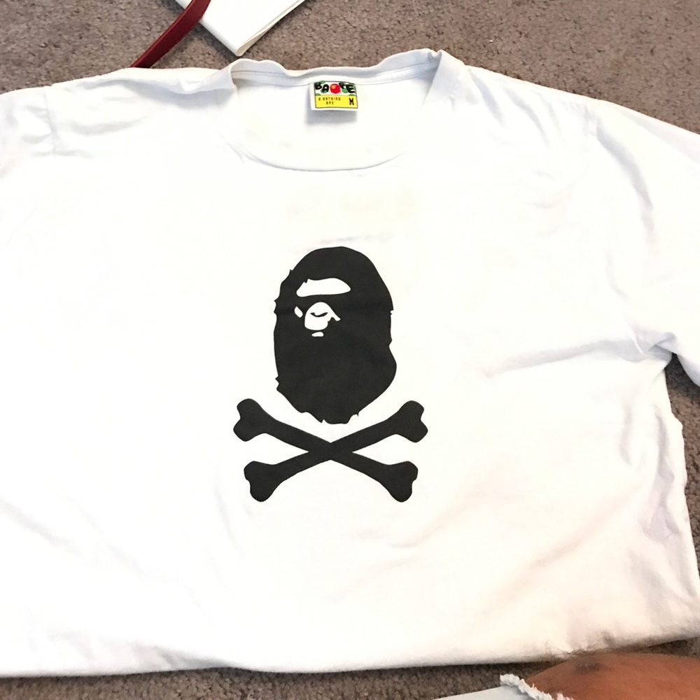 Bape White tee