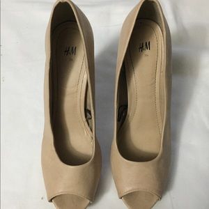 Tan platform heels ladies shoes