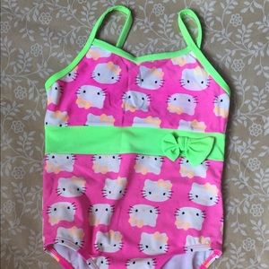 Hello Summer! Pink Hello Kitty one piece swimsuit