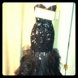 Mermaid black dress 👗