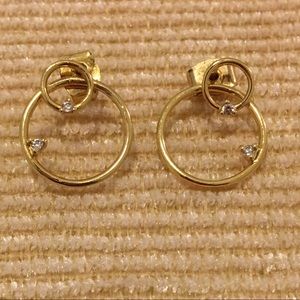 Anthropologie gold earrings Anthropologie gold earrings