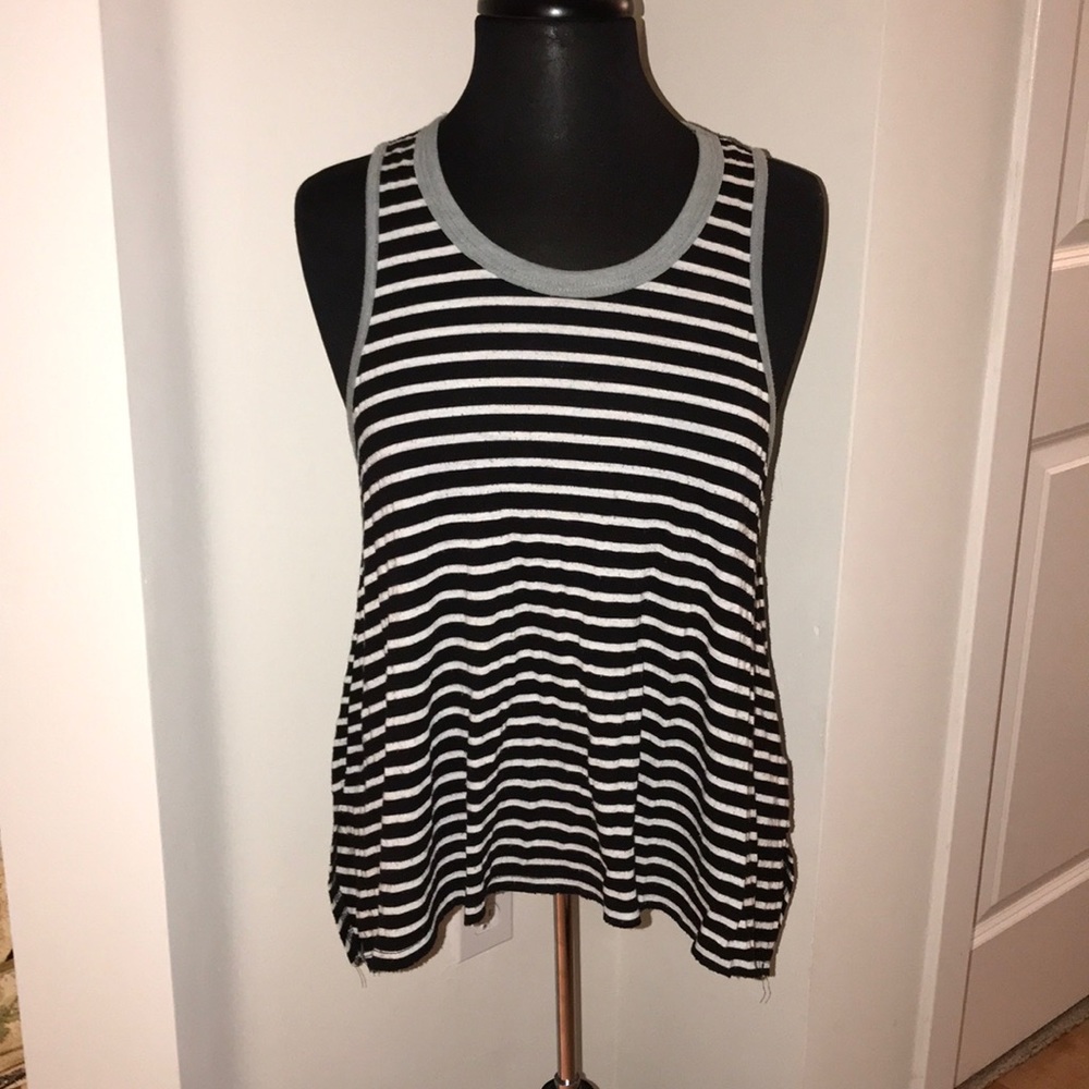 Urban Outfitters Black, White & Green Muscle Tank