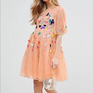 ASOS sequin maternity dress
