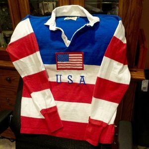DEHEN POLO LONG SLEEVE TRUMP USA RALLY LARGE