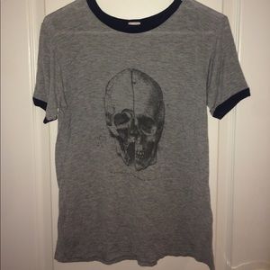 GENTLY WORN! Brandy Melville Skull Tee