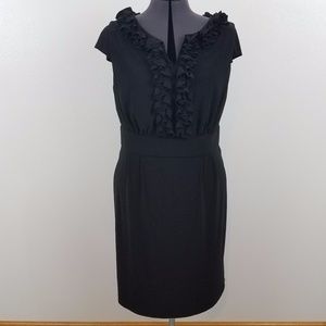 Cato Career Dress V neck Ruffles