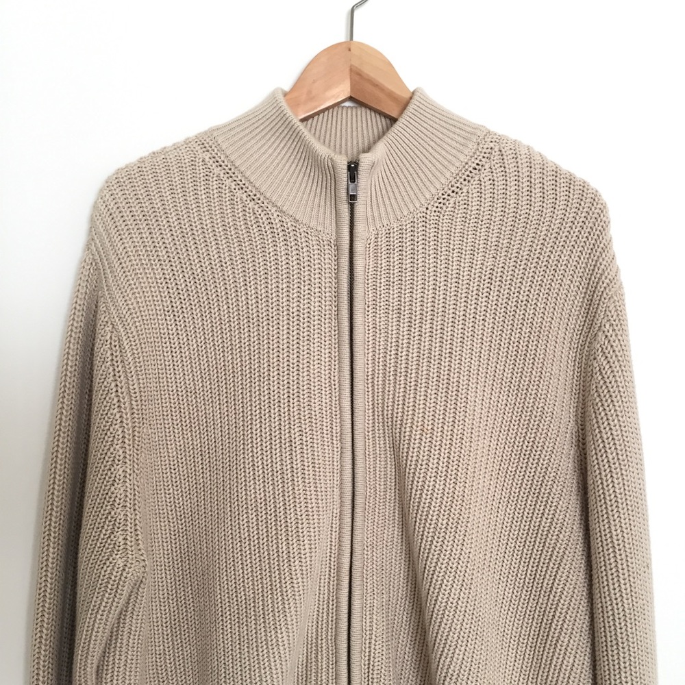 👍🏼L.L Bean knit full zip up sweater