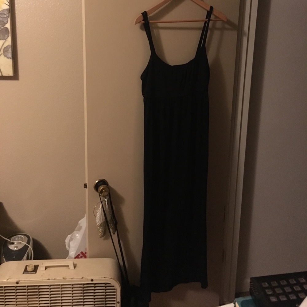 Black maxi dress