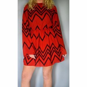 GIANNI BINI CHEVRON DRESS 🆕
