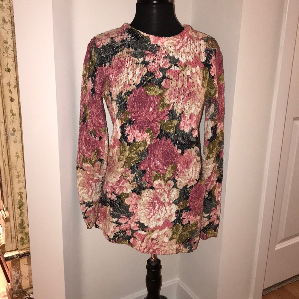 MinkPink Flower Sweater Dress
