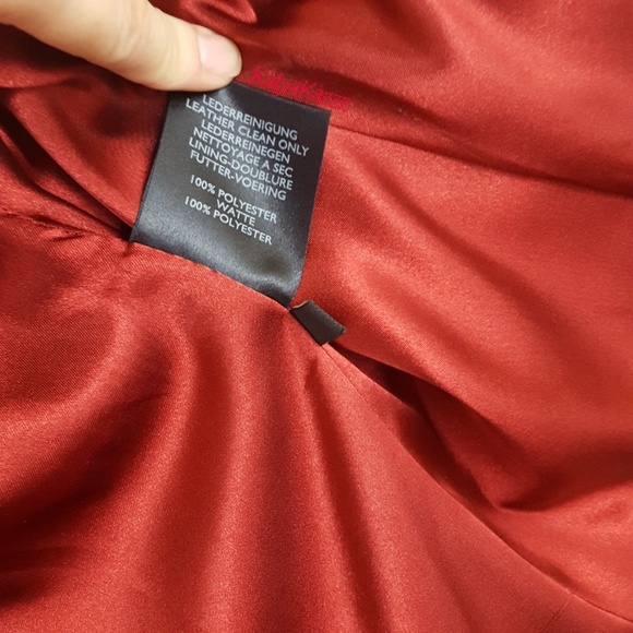 ♥️♥️♥️LEATHER JACKET♥️♥️♥️ red❤ - Picture 6 of 7