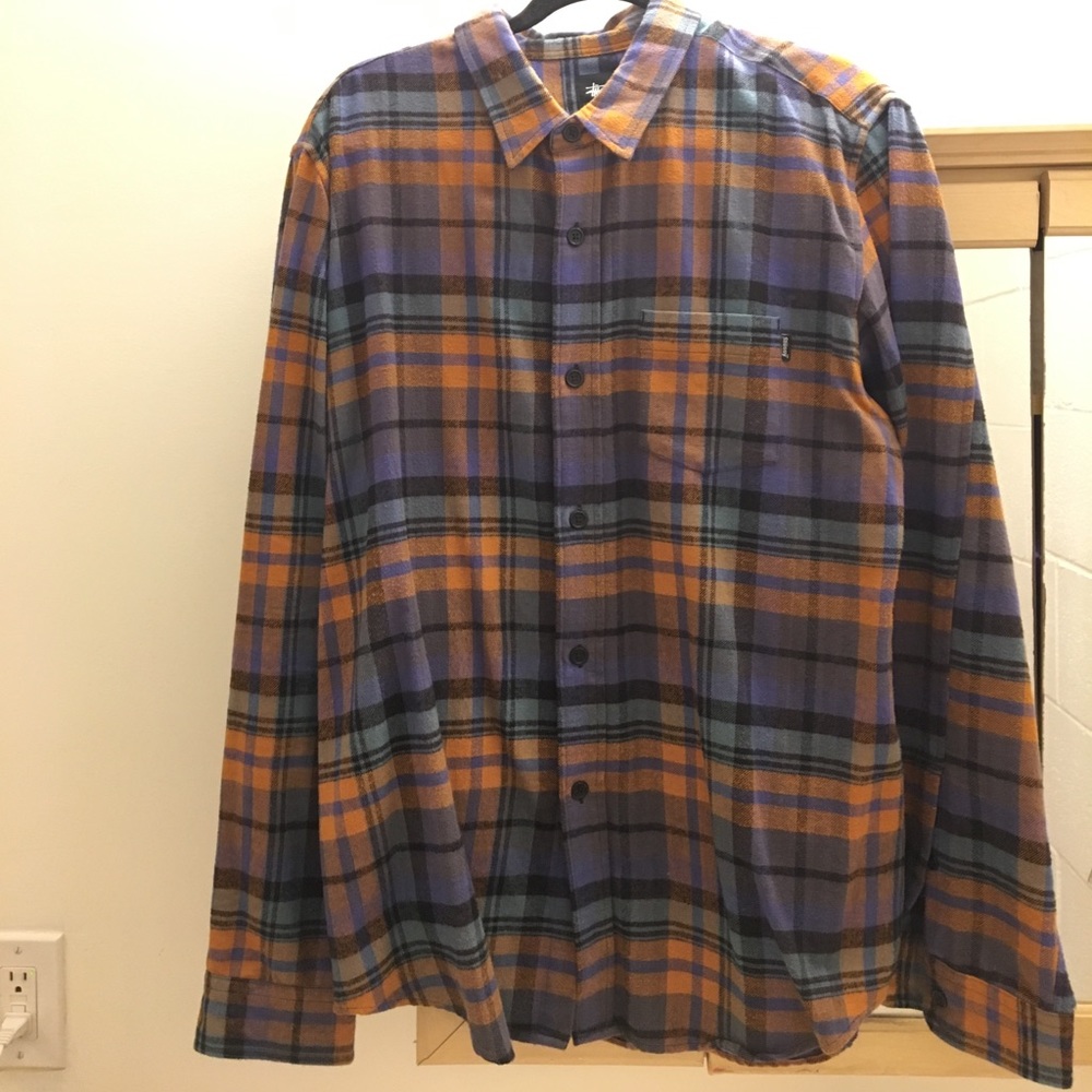 Stussy Flannel, Sz XL
