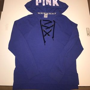 SOLD 🚫 VS Pink Lace-Up Pullover
