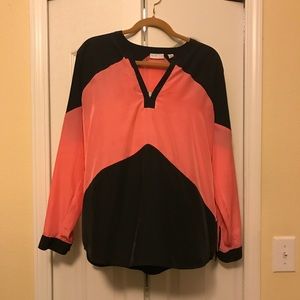 Pink & Black Blouse