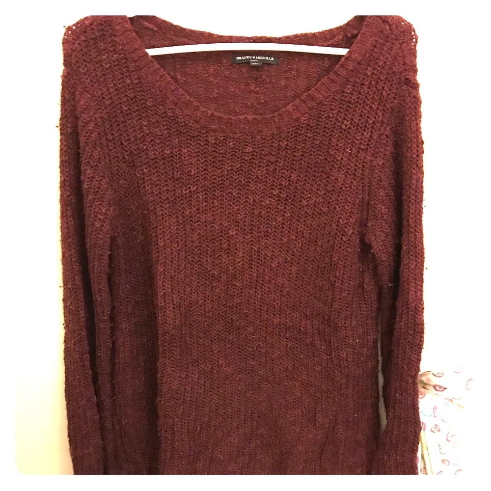 Maroon brandy Melville sweater