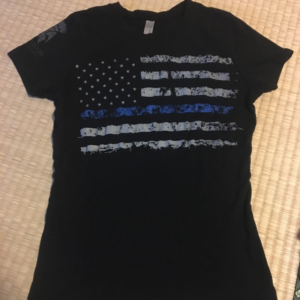 Thin Blue Line t shirt. From relentless defender