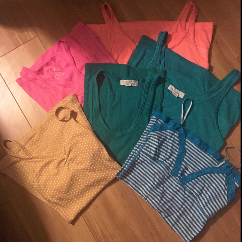 Bundle Of Six Tank Tops.