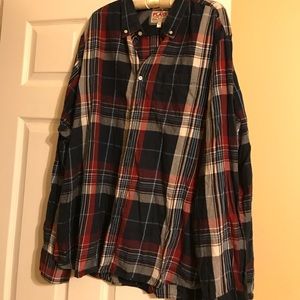 Men's Old Navy Plaid Dress Shirt Size XXL. ⭐️⭐️