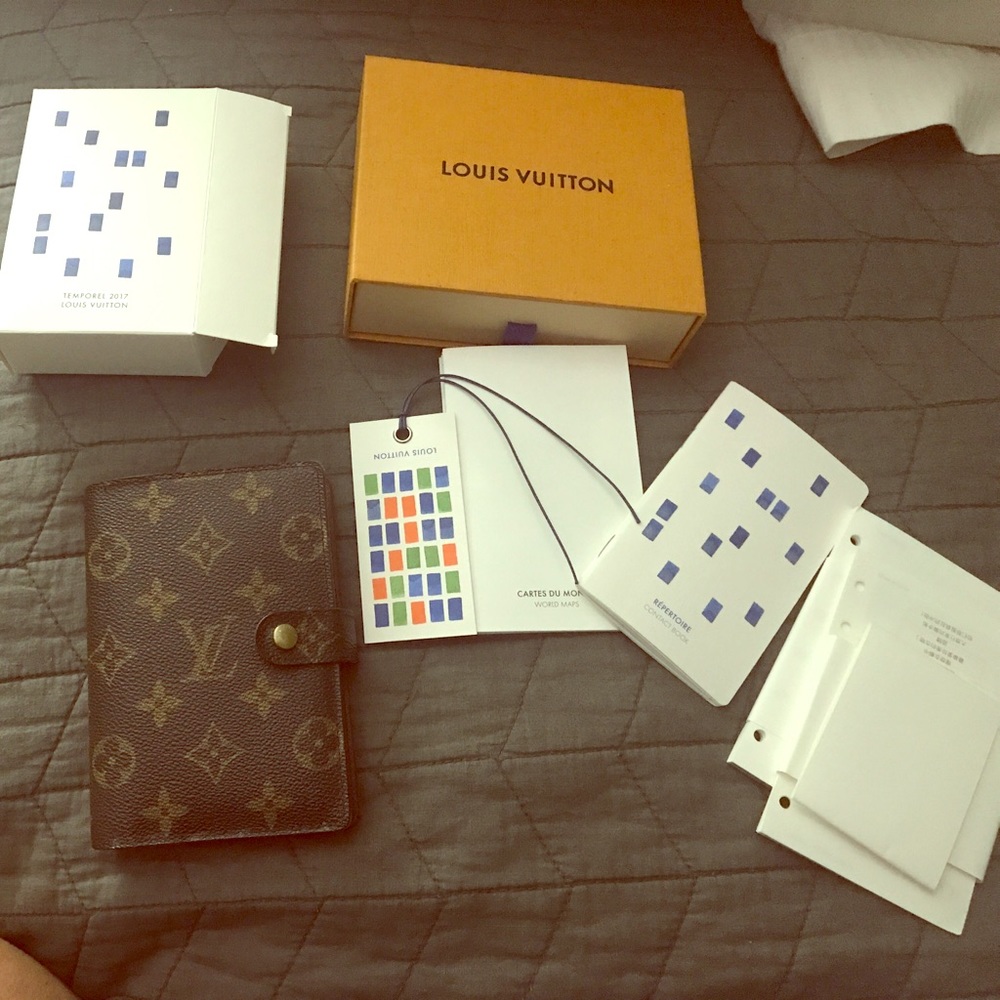 Louis Vuitton Monogram Pm Agenda w/ LV 2017 refill