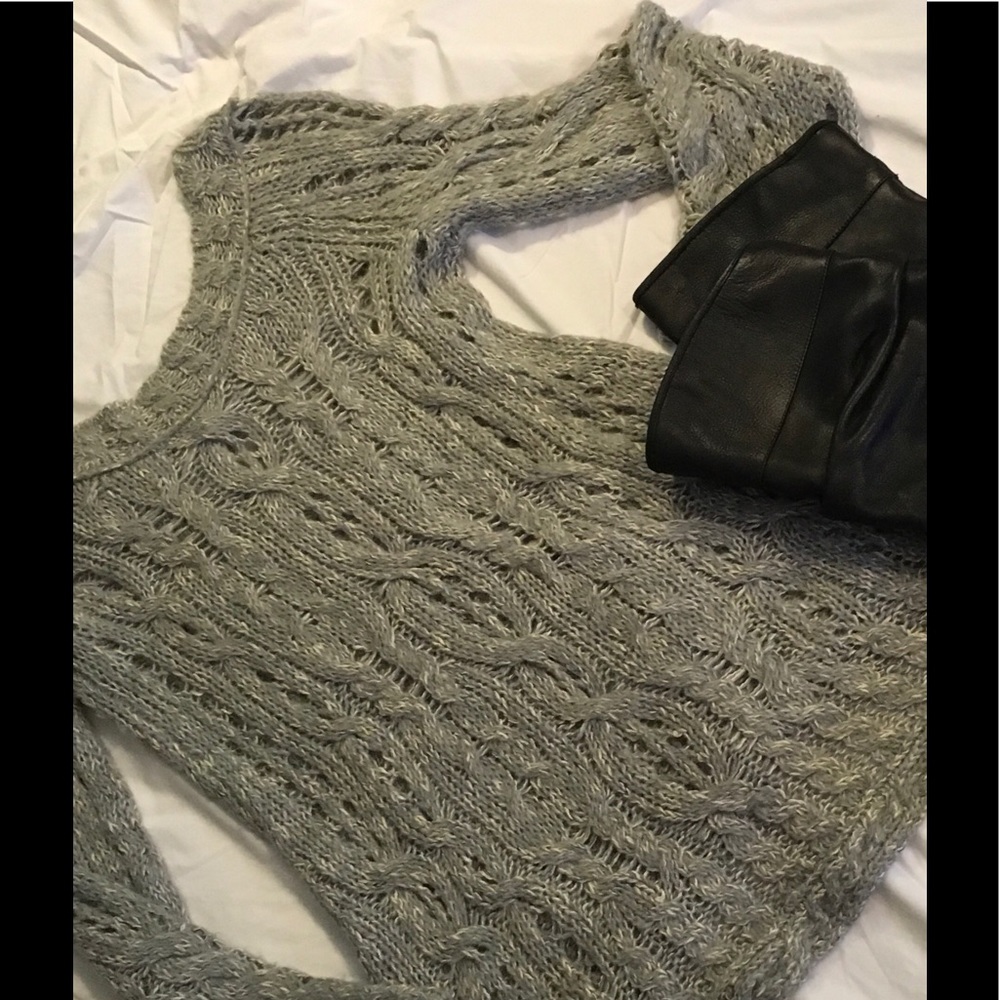 Free People Cable Knit Sweater
