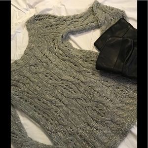 Free People Cable Knit Sweater