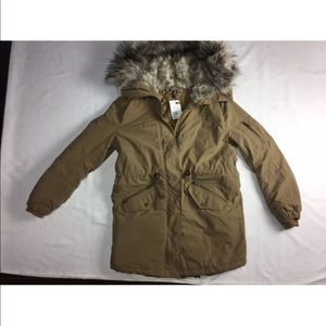 H&m Parka fur jacket size 8 BNWT H&m Parka fur jacket size 8 BNWT