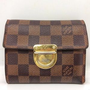 Louis Vuitton Damier Ebene Canvas Koala Wallet Louis Vuitton Damier Ebene Canvas Koala Wallet