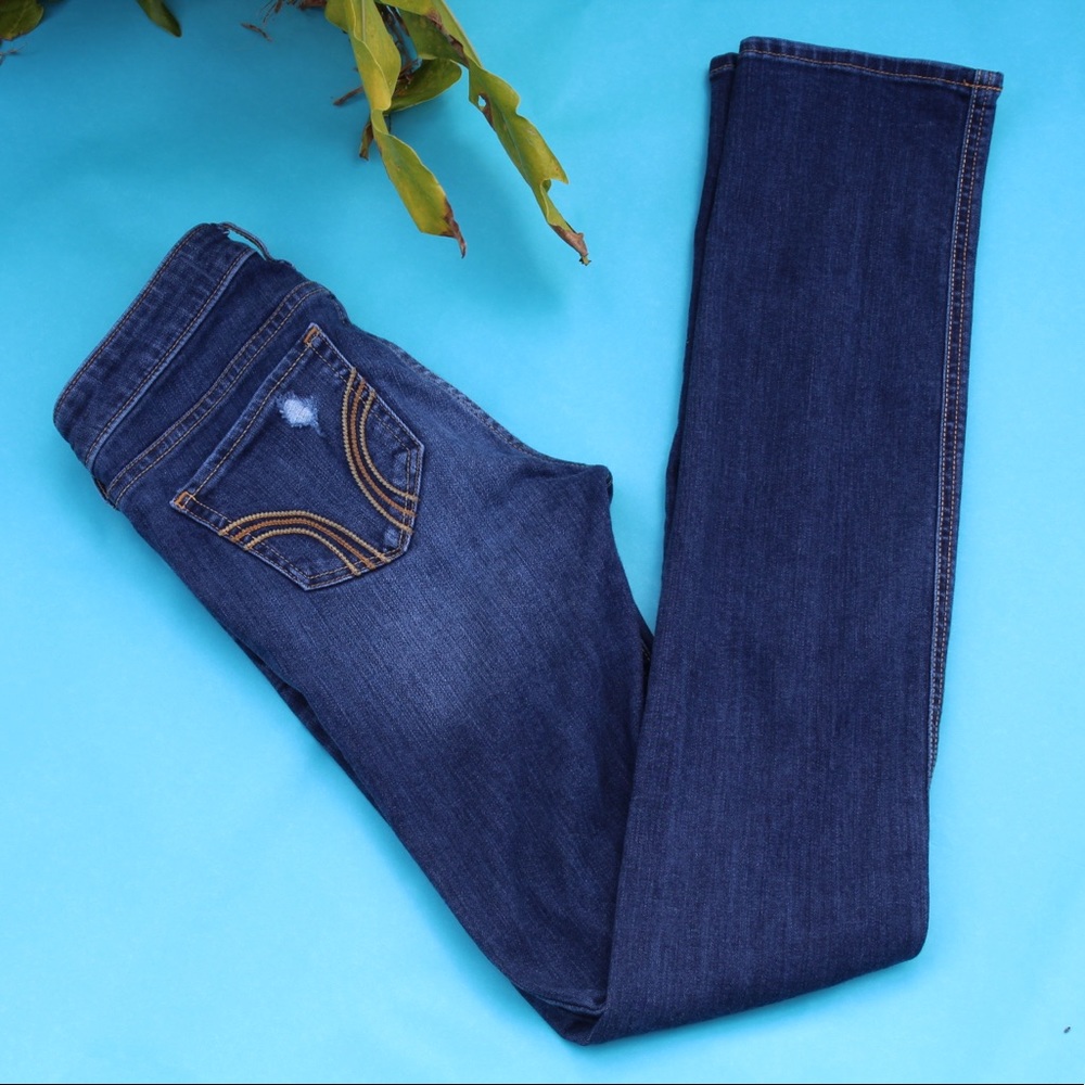 Ripped Hollister jeans size 0 - Picture 2 of 4