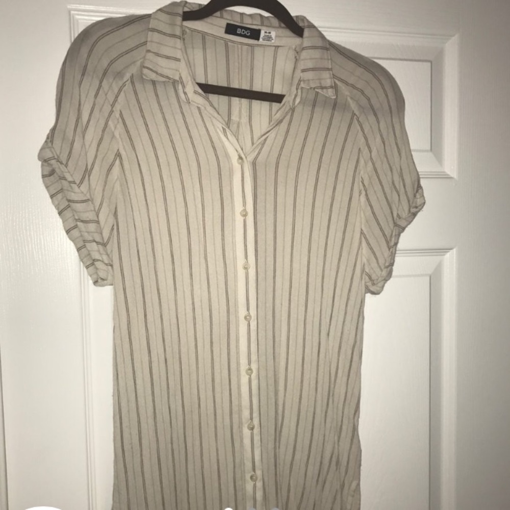 Urban Outfitters BDG striped button down shirt