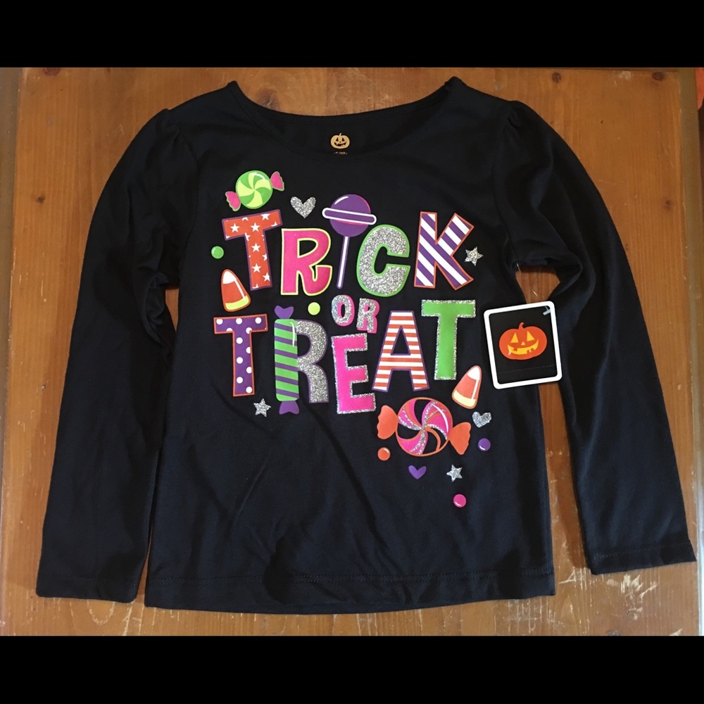 NWT Girls Halloween Long Sleeve Shirt