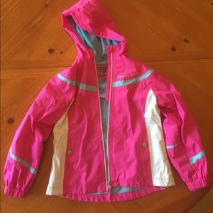Girls Pink Windbreaker Size 6 EUC