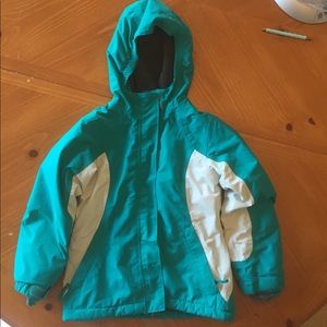 Lands' End girls green Squall jacket VGUC size 5/6