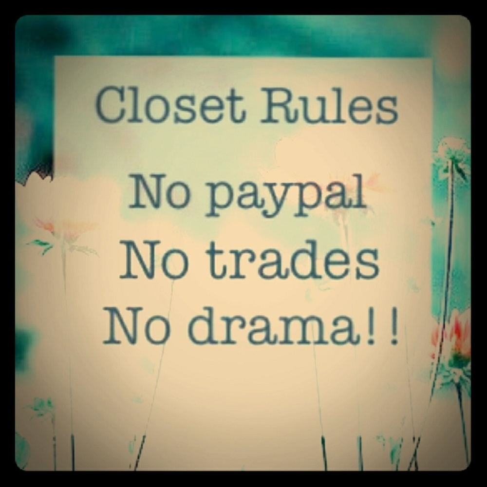 Rules for Shopping In My Closet