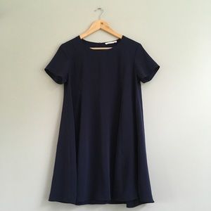 UO Lush Navy Swing Dress