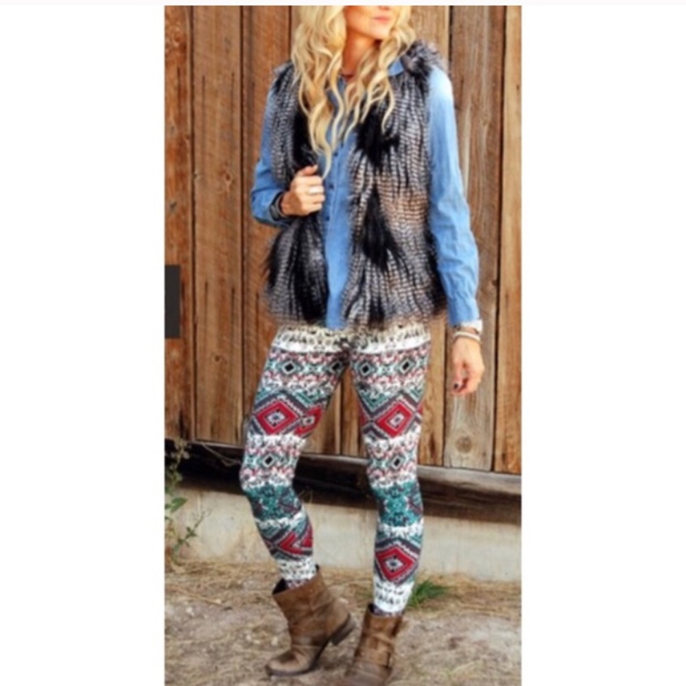 Aztec leggings