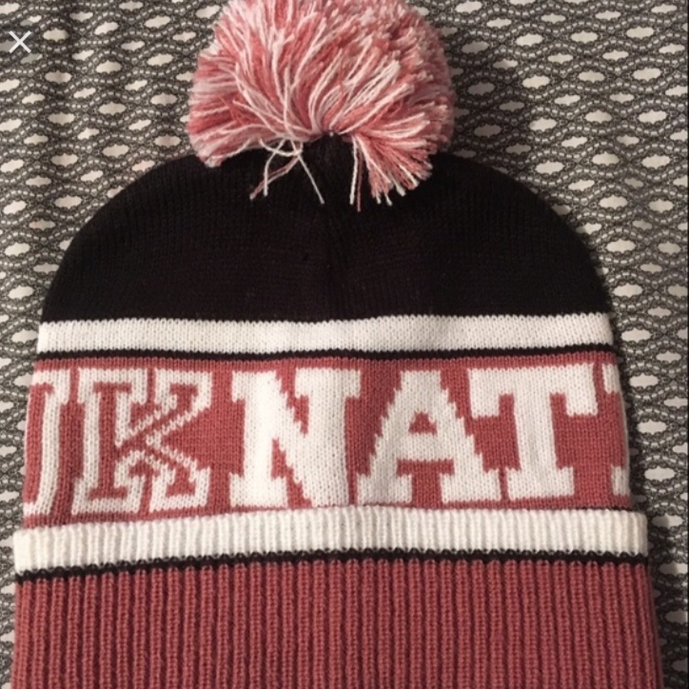 Pink nation beanie