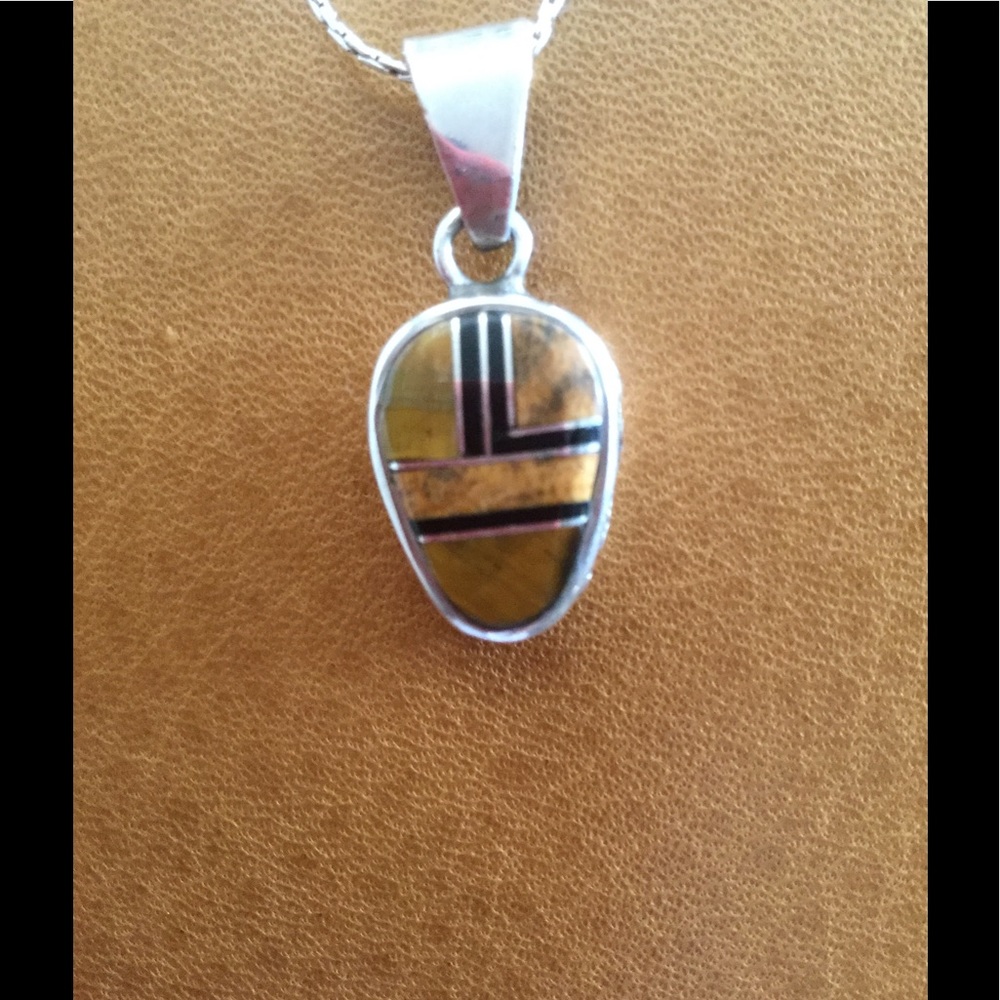 NAVAJO STONE in SILVER