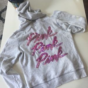 Pink Sequence Hoodie Pink Sequence Hoodie