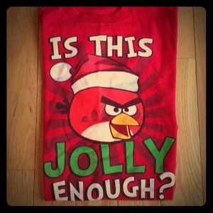 Angry birds Christmas t-shirt
