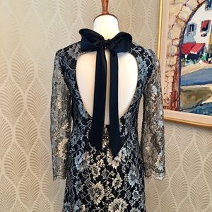 LIKE NEW Tibi silver & black cocktail mini dress LIKE NEW Tibi silver & black cocktail mini dress