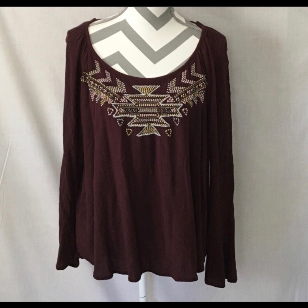 Gorgeous Navajo Beaded boho ladies large blouse